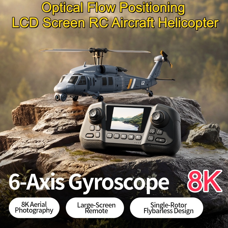 Rc Helicopter Large - 8K Flybarless Optical Flow Hover LCD