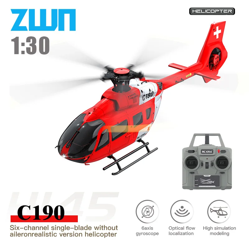 Rc Helicopter Large - C190 RC Helicopter 2.4G 6-Aixs Gyroscope