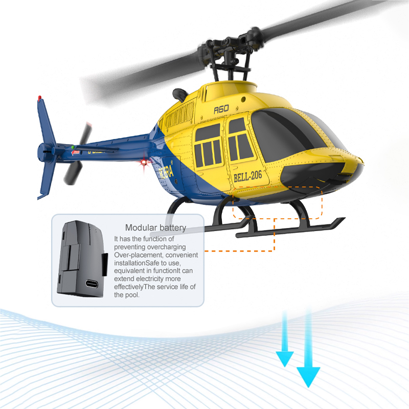 A60 RC Helicopter 2.4G 6-Aixs  - Rc Helicopter Large ulasan dan harga