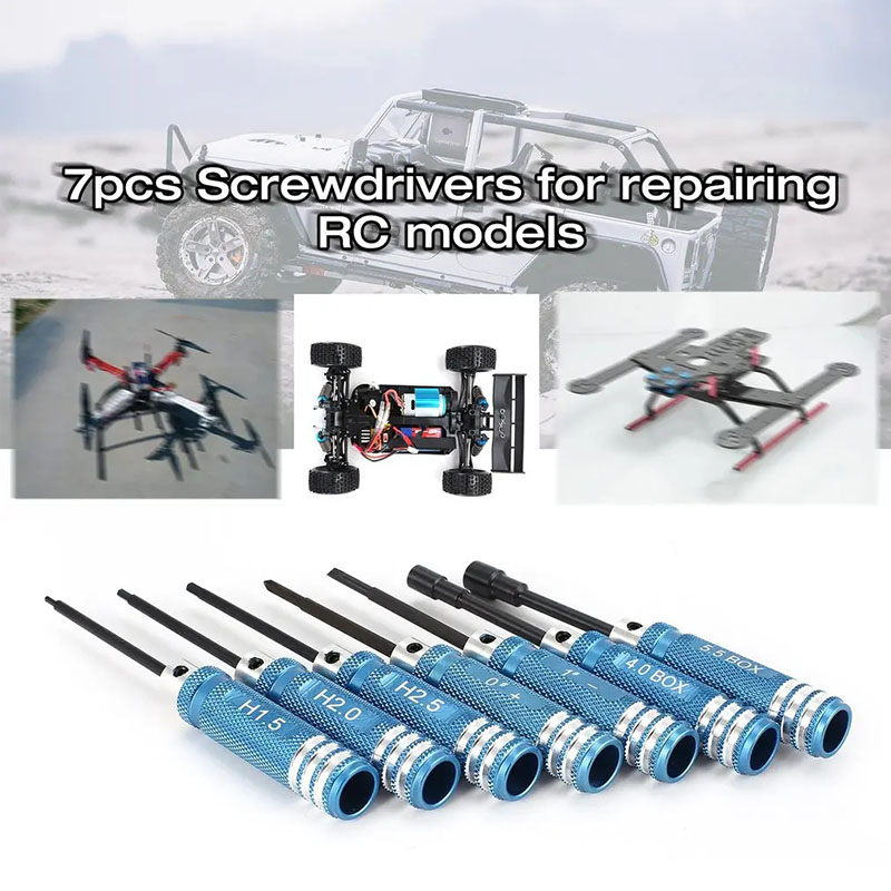 7Pcs 1.5 2.0 2.5mm RC Hex Driv - Rc Helicopter Tool Kit ulasan dan harga