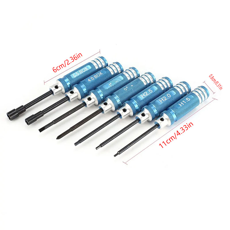 7Pcs 1.5 2.0 2.5mm RC Hex Driv - Rc Helicopter Tool Kit ulasan dan harga