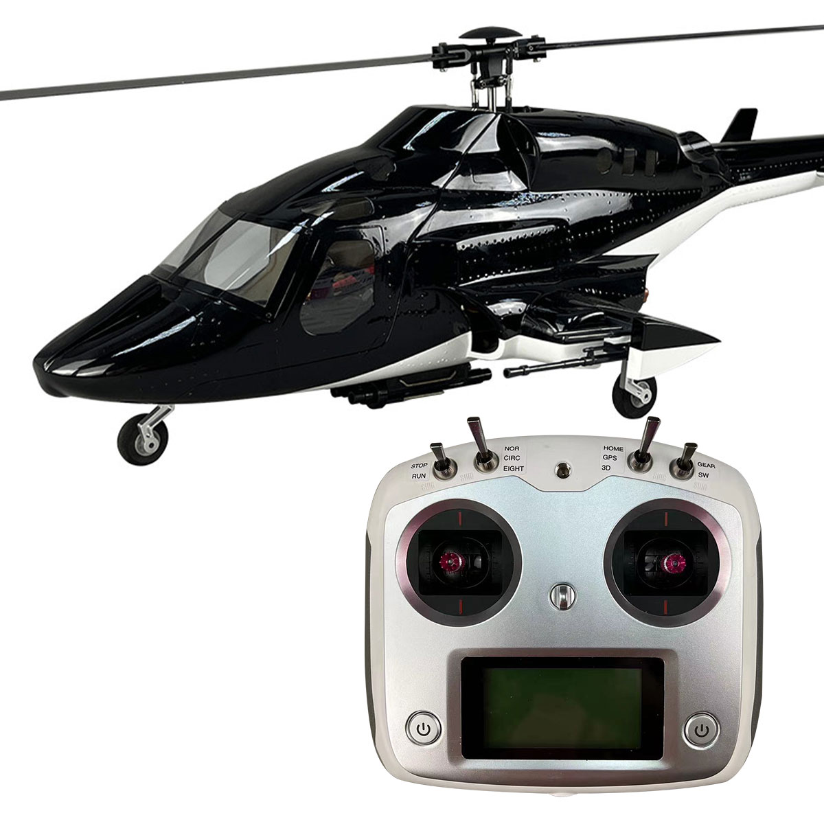 470 Size Airwolf RTF RC Helico - Rc Helicopter Nitro ulasan dan harga