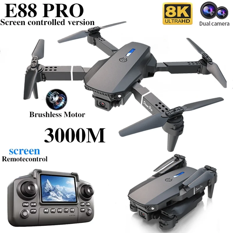 Professional E88 PRO Drone wit - Rc Helicopter Case ulasan dan harga