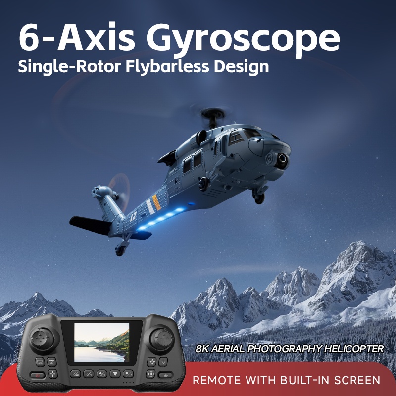 8K Flybarless Optical Flow Hov - Rc Helicopter Large ulasan dan harga