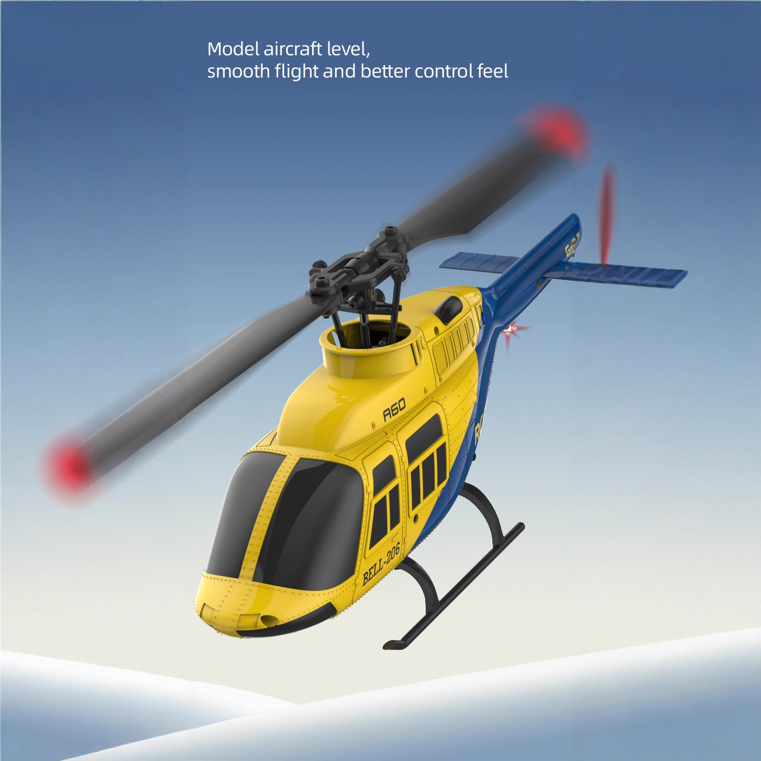 A60 1/42 Scale Bell 206 RC Hel - Rc Helicopter Single Rotor ulasan dan harga