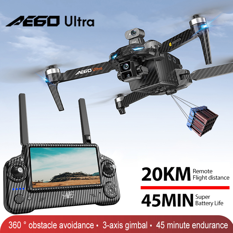 AE60 GPS Drone Professional 8K - Rc Helicopter Charger ulasan dan harga