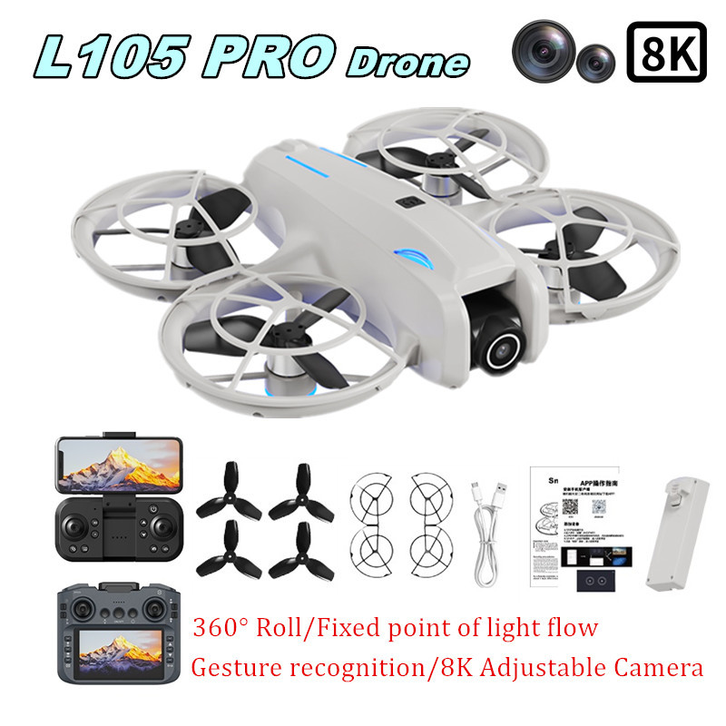 L105 PRO Drone Duel 8k Lens Fu - Rc Helicopter Charger ulasan dan harga